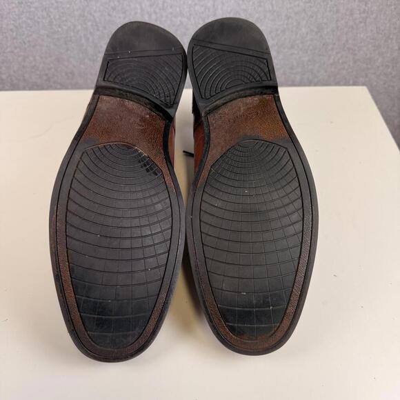 Clarks Tilden Walk Mens Bike Brown Leather Oxford Dress Shoes Size 11